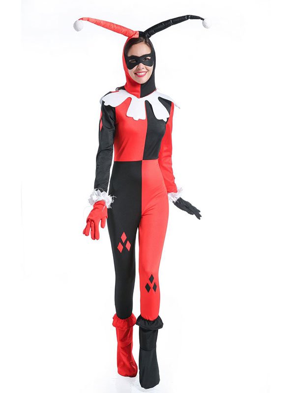Gotham DC Movie Cosplay Jumpsuit Clown Suicide Squad Harley Quinn Costume