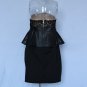 Plus Size XXL Sleeveless Black Big Women Sexy Female Peplum Dress Off-shoulder Party Dress W846045