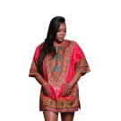 Woman Summer Dashiki Costume Half Sleeve Traditional African Printing Dashiki Print Dress