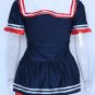 Short Sleeve Classic Cosplay Halloween Female Fancy Dress Navy Sailor Stewardess Costumes