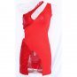 High Split Sexy Summer One-Shoulder Party Dresses Sequin Valentine Day Red Fashion Mini Dress