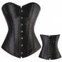 Plus Size Satin Corselet Valentine Waist Trainer Couple Lover Overbust Corset