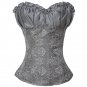 Large Size S-6XL Sexy Floral Lace-Up Full Cup Valentine Day Overbust Corset for Women