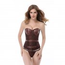 Hot S-2XL Rivet Steampunk Overbust Corset with G-strings