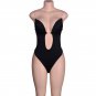 Women Plunging V-Neck Clear Straps Backless Shapewear