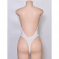Women Plunging Lingerie Bodysuit V-Neck Clear Straps Backless Monokini