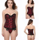 Sexy Women Vintage Corset Top Royal Bustier Lingerie Top Waist Training S-6XL