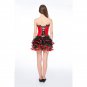 Women Sexy Burlesque Overbust Corset with Mini TuTu Skirt Fancy Dresses Costume