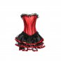 Women Sexy Burlesque Overbust Corset with Mini TuTu Skirt Fancy Dresses Costume