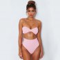 Womens High Waisted Bikini Set Push-up Swimwear Bandeau Swimsuit Bathing Suit US
