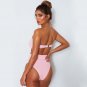 Womens High Waisted Bikini Set Push-up Swimwear Bandeau Swimsuit Bathing Suit US