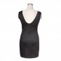 Gold Foil Print Party Dress Summer Rockabilly Mini Dress Scoop Neck Sexy Clubwear
