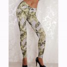 Digital Floral Print Slim Trousers Women Leggings Female Casual Skinny Pants