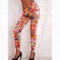 Digital Printing Cross Women Leggings Female Chic Casual Slimming Trousers M