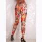 Digital Printing Cross Women Leggings Female Chic Casual Slimming Trousers M
