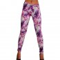 Digital Floral Print Slimming Trousers Women Leggings Transparent Sexy Pants