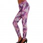 Digital Floral Print Slimming Trousers Women Leggings Transparent Sexy Pants