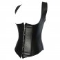 Plus Size 6XL Black Steampunk Women Burlesque Underbust Corset Cincher Vest Tops