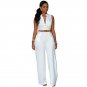 Solid Color Women Jumpsuit Summer Playsuit Sleeveless Bodycon Party Bodysuit Romper Trousers