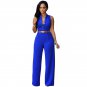 Solid Color Women Jumpsuit Summer Playsuit Sleeveless Bodycon Party Bodysuit Romper Trousers