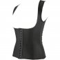 Black Waist Trainer Underbust Corset Cincher Shaper Bodysuit Latex Shapewear