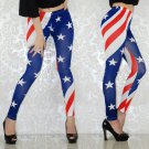 American Flag Printing Legging High Waist Casual Fashion USA Flag Pants Leggings