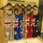 Women Sequin Cocktail Dresses Glitter Bling Bling Party Dress Australian AU Flag Sexy Clubwear