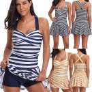 Women Beach Dress Strappy Tankini Summer Beachwear Swimsuit Swimwear Cover Up With Boyshorts