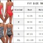 Women's Tankini Black Polka Dot Swimwear Spaghetti Strap Swimsuit Padded Bathing Suit