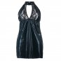 Plus Size XXL Lingerie Wetlook Chemise Negligee Erotic Night Dress with Arm Warmers