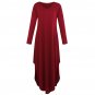 Fall Beach Dresses Irregular Vestido Cotton Autumn Casual Dress Sexy Loose Robe Streetwear