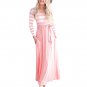Striped Maxi Dress Vestido Autumn Kleid Loose Robe Casual Streetwear Women Fall Dresses