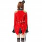 Women Halloween Animal Trainer Fancy Dress Sexy Red Magician Costume