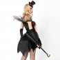 Halloween Witch Cosplay Costume Retro Gothic Uniform Black Evil Dark Queen Fancy Dresses