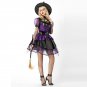 MINI DARK COSPLAY DRESS GOTHIC CLOTHING HALLOWEEN WOMEN STEAMPUNK WICKED WITCH COSTUME