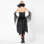 Women Sexy Vampire Costume Bloodsucker Fancy Dress Dark Queen Cosplay Outfits