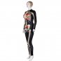 Carnival Party Cosplay Jumpsuit Costume Human Skeleton Printed Halloween Catsuit
