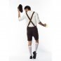Germany Bavarian Beer Costume Men Hansel Oktoberfest Uniform Carnival Clothing with Suspenders