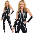 2020 Skeleton Print Jumpsuits Carnival Fancy Dress Funny Melbourne Corpse Day Halloween Costume