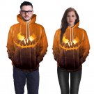 Halloween Lover Clothes for Couples Mounted Pumpkin Monster Lantern Hoodies Streetwear with Hat