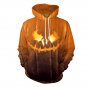 Halloween Lover Clothes for Couples Mounted Pumpkin Monster Lantern Hoodies Streetwear with Hat