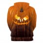 Halloween Lover Clothes for Couples Mounted Pumpkin Monster Lantern Hoodies Streetwear with Hat