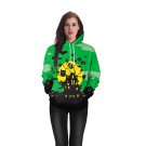 Women Halloween Horror Owl Print Sweatshirts with Hat Chic Hoodies For Female