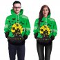 Women Halloween Horror Owl Print Sweatshirts with Hat Chic Hoodies For Female