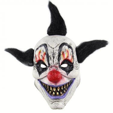 Horror Sorcerer Clown Mask Halloween Accessories Haunted Room Escape Dress Up Show Scary Head Cover