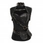 Luxury Medieval Gothic Punk Corset Straitjacket Faux Leather Shaper Lingerie Corzzet Boned Corsages