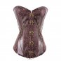 Steampunk Gothic Leather Corsets Sexy Corsages Corselet Steel Straitjacket Bodice Waste Trainer