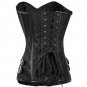 Steampunk Corset Overbust Gothic Clasp Black Brocade Bustiers Slim Waist Trainer Bustier Corselet
