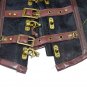 Women's Gothic Steampunk Corsets Satin Clasp Overbust Top Waist Trainer Espartilho Corpete Coreselet