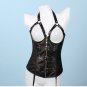 Punk Rock Gothic Fetish Lingerie Corsets Cropped Showgirl Sexy Leather Corselet